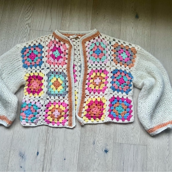 Handmade Crochet Vintage Cardigan - Picture 1 of 5